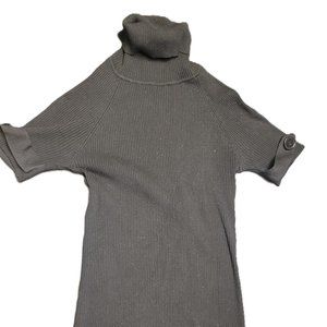 Turtle neck black dress